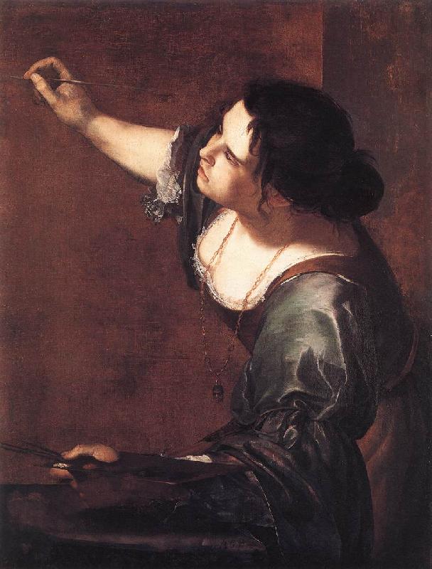 GENTILESCHI, Artemisia Self-Portrait as the Allegory of Painting fdg Germany oil painting art